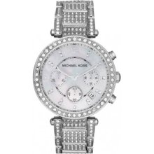 Michael Kors Ladies Pave Crystal Parker Watch MK5572