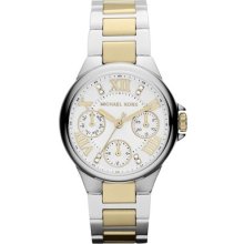 Michael Kors Mini Camille Gold/silver Chrono S/s Womans Watch Mk5760