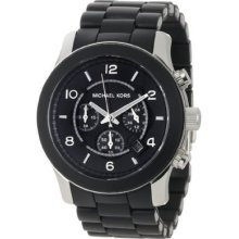 Michael Kors Mk8107 Chronograph Runway Black Bracelet Men's Watch