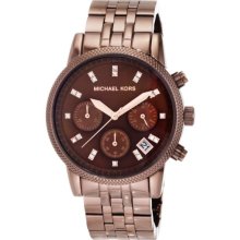 Michael Kors Ritz Chronograph Brown Ladies Watch MK5547