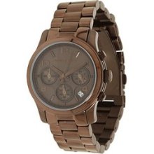 Michael Kors Women's MK5492 Brown Tone Stainless Steel Quartz Chronograph Date Watch