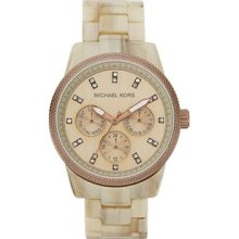 Michael Kors Women's Ritz MK5641 Brown Plastic Quartz Watch with