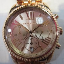 Michael Kors Women's Watch Chrono Stainless S All Gold Original Edition