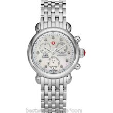 Michele Signature Csx Mww03m000120 Steel Bracelet Mop Box & Papers Ret: $895