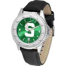 Michigan State Spartans Competitor AnoChrome-Poly/Leather Band Watch