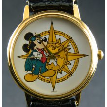 Mickey Mouse The Traveler Watch/reliance By Croton