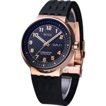 Mido All Dial Mechanical Automatic Cosc Swiss Watch Black Rose Gold M83403d89