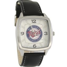 Minnesota Twin wrist watch : Minnesota Twins Retro Watch with Leather Band