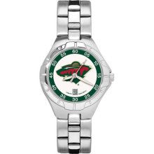 Minnesota Wild Womens Pro II Watch with Stainless Steel Bracelet ...