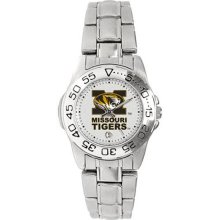 Missouri Tigers Mizzou Ladies Stainless Steel Wristwatch