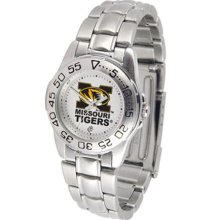 Missouri Tigers MIZZOU MU Womens Steel Sports Watch