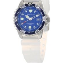 Momentum Women's 1M-DV01U1T M1 Blue Dial Transparent Silicone Rubber