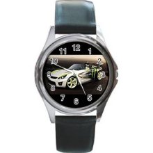 Monster Energy Unisex Silver-Tone Round Metal Watch 15