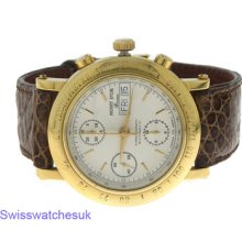 Mont D'or 18k Gold Automatic Chronograph Mens Watch