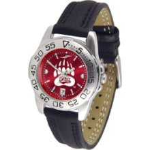 Montana Grizzlies NCAA AnoChrome Sport Ladies Watch (Leather Ban