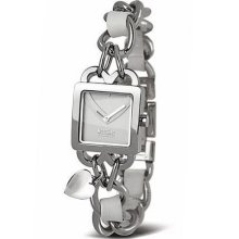 Moschino Cheap And Chic Ladies Glam Bracelet White Dial Designer Watch Mw0223