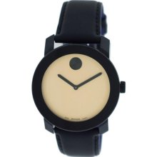 Movado Bold Black Stainless Steel Unisex Watch 3600091