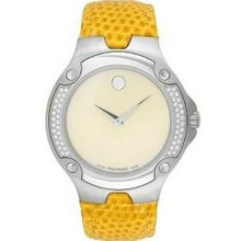 Movado Ladies' Yellow Lizard Sports Edition Watch 0604735