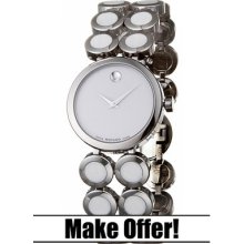 Movado Ono Moda Ladies Watch Dial And White Ceramic