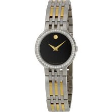 Movado Women's Esperanza Black Dial Watch 0606067