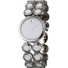 Movado Women's 'ono Moda' Stainless Steel And Ceramic Quartz Eye Catchingwatch