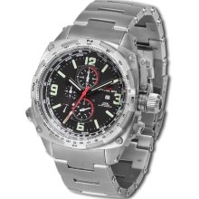 MTM Special Ops Mens Cobra Titanium Watch - Silver Bracelet - Black Dial - MTM-CST