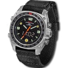 MTM Special Ops Mens Silencer Stainless Watch - Black Nylon Strap - Black Dial - MTM-SSBB