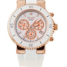 Mulco Mw3-70604-013 Women's Chronograph Blue Marine Collection White Dial Watch