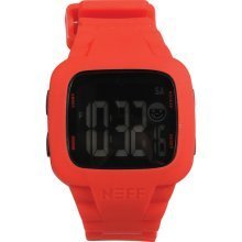 Neff Headwear Steve Rubber Water Resistant Watch Red Digi Digital Face Bnib