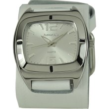 Nemesis Retro White Cuff Watch