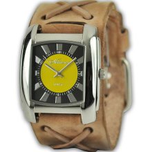 Nemesis Women's Yellow Brown Sunshine Colors Watch (Leather)