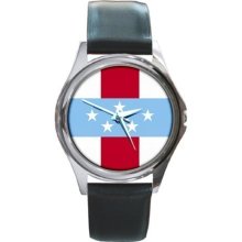 Netherlands Antilles Flag New Round Unisex Wrist Watch