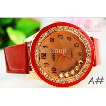 New Elegant Casual White Analog Quartz Fashion Wrist Band Gift Watch