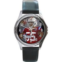 New England Patriots Unisex Silver-Tone Round Metal Watch 07