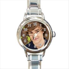 NEW* HOT LIAM PAYNE ONE DIRECTION Round Italian Charm Wrist Watch Gift - Metal - Silver