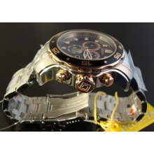 New Mens Invicta Pro Scuba Diver Swiss Chrono W Rose Gold Accents Msrp $895