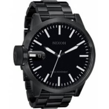 NEW Nixon Chronicle All-Black Quartz Watch - A198001