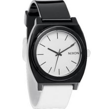 NEW Nixon Time Teller Plastic Black and White Watch - A119005