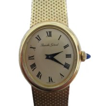 New old stock mechanical Bueche-Girod YG9916 18K gold Swiss watch