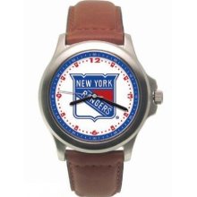 New York Rangers Rookie Leather Watch