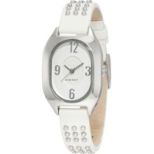 Nine West Ladies White Leather White Dial Watch Nw/1303svwt