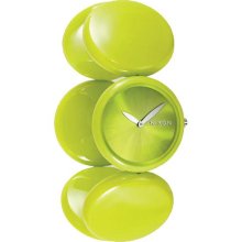 Nixon A097536 Women's Spree Lime Green Polycarbonate Circular Design E