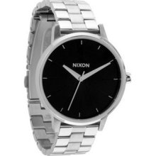 Nixon A099000 Kensington Silver Black Men's Watch In Original Box