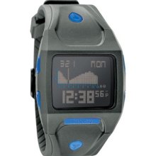 Nixon A530-638 Men's Lo Down Drab Resin Band Tide Graph Wave Sports Watch