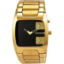 Nixon Banks All Gold Black Mens Watch A060510 ...