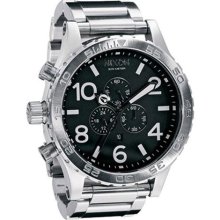 Nixon Men's '51-30' Stainless Steel Chronograph Black Watch A083- ...