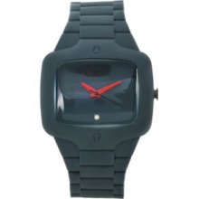 Nixon Men's Player Quartz Black Dial Black Silicone Strap Watch