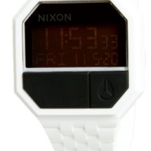 Nixon Rubber Re-Run Watch White/Black, One Size