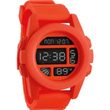 Nixon 'The Unit' Round Digital Watch Orange