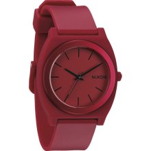 Nixon Time Teller P Watch Dark Red Ano, One Size